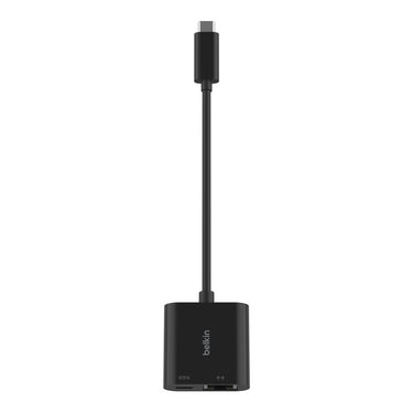 Belkin Connect USB-C to Ethernet + Charge Adapter- Black